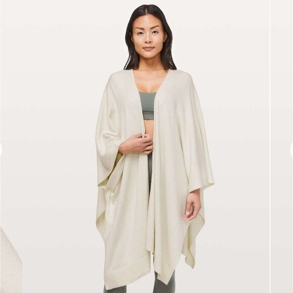 Lululemon Free To Coast Wrap Cardigan Open Front Sweater One Size Yoga - Picture 1 of 5
